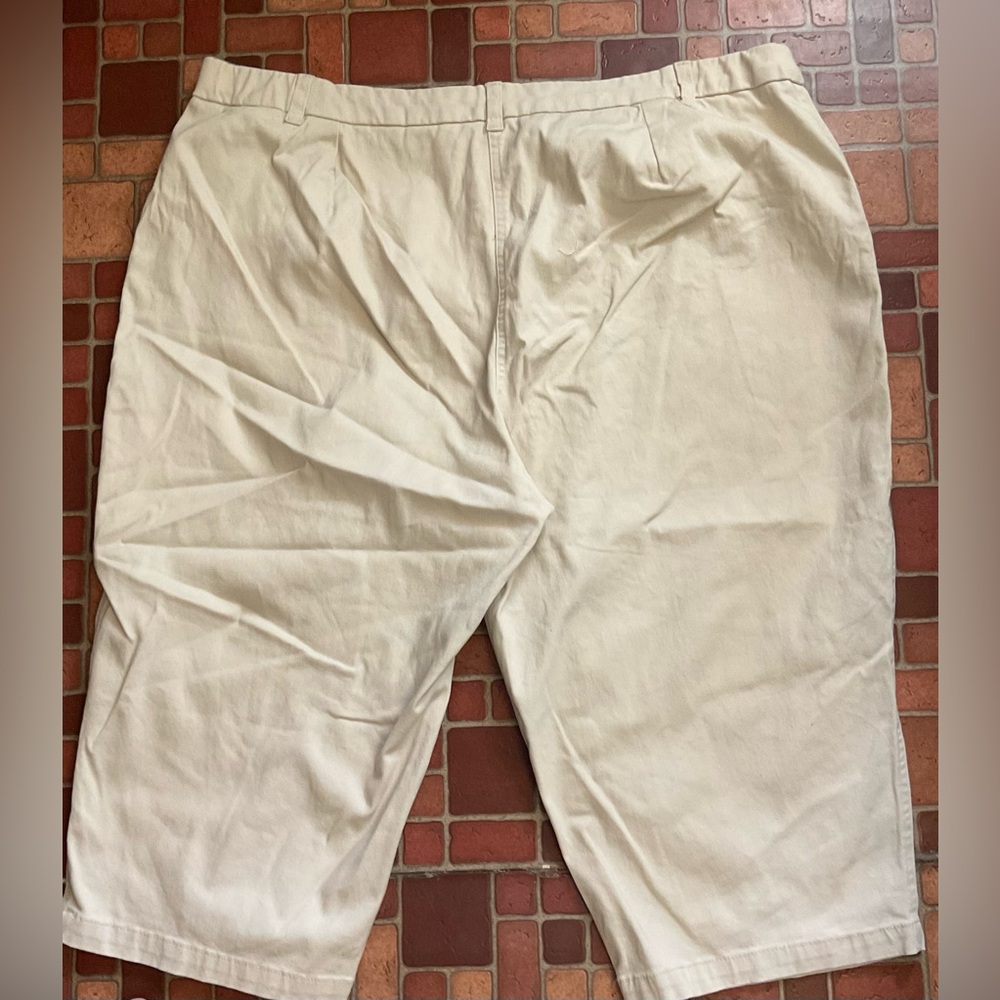 Woman Within Petite Cream Capris - Picture 2 of 3